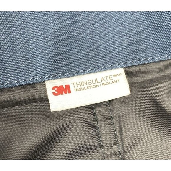 Carhartt Mens Quick Duck Jefferson Traditional Jacket Coat Navy Quilt Lined Sz L - Picture 14 of 16